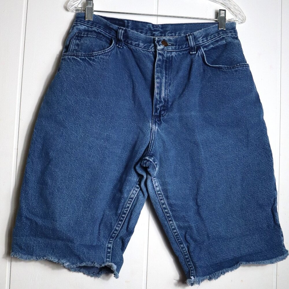 Vintage Gitano Denim High Waisted Cutoff Jean Shorts Womens 12/14 32 Waist